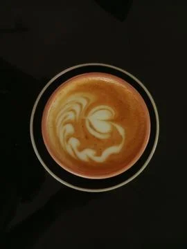 A cup of hot coffee Stock Photos