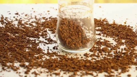 Cup of hot coffee. Slow motion Stock Footage 72237990
