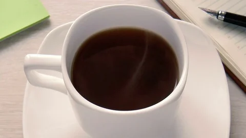 Cup of hot delicious tea Stock Footage 80720567