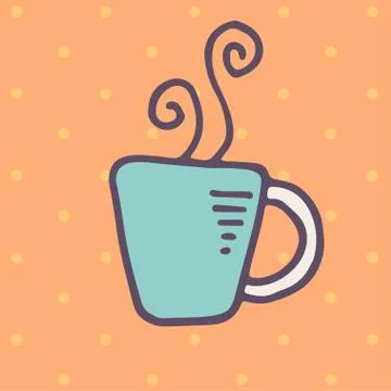 Cup of hot drink icon Stock Illustration