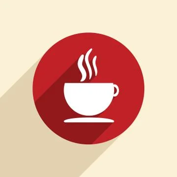 Cup of hot drink. Stock Illustration