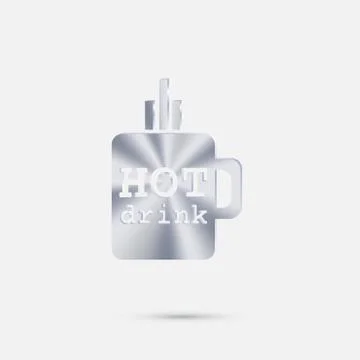 Cup of hot drink. Stock Illustration