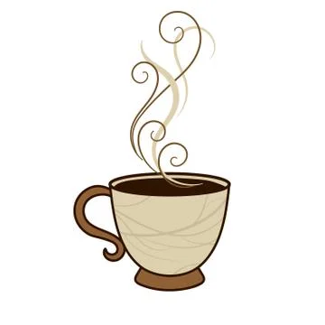 Cup of hot drink Stock Illustration