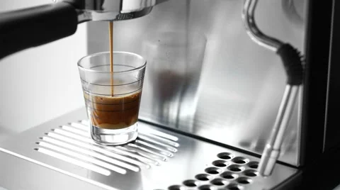 Cup of hot espresso coffee Stock Footage 64310142