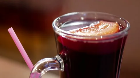 A cup of hot mulled wine Stock Footage 67832752
