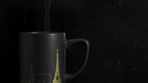 A cup of hot Nescafe Stock Footage 153029622