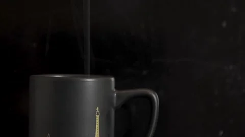 A cup of hot Nescafe Stock Footage 153029669