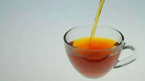 Cup of hot tea Video stock 60434638