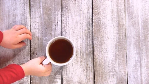 A cup of hot tea. Stock Footage 87793053