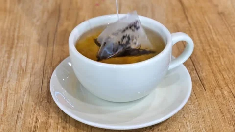 A cup of hot tea Stock Footage 261190936