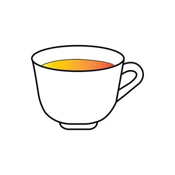 Cup of hot tea icon Stock Illustration