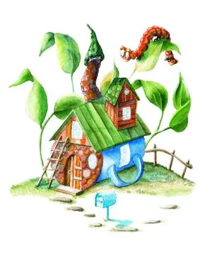 Cup house Stock Illustration