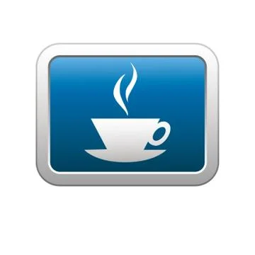 Cup icon blue Stock Illustration