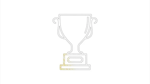 Cup icon in hand draw style. Motion graphics Stock Footage 151560766