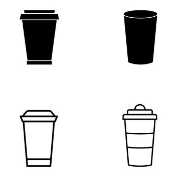 Cup icon vector Stock Illustration