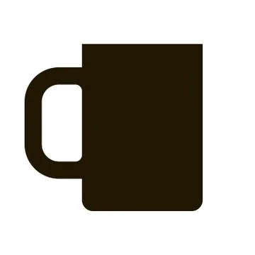 Cup icon on white background. Vector illustration EPS 10. Stock Illustration