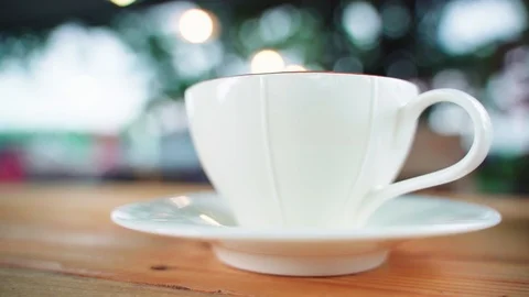 Cup of latte coffee Stock Footage 95941016