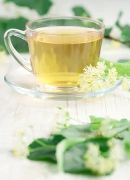 Cup of linden tea Foto stock