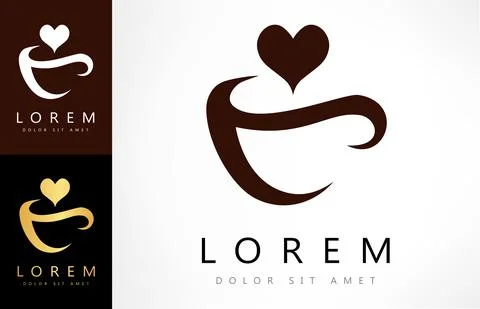 Cup logo vector design. Stock Illustration