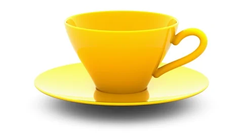 The cup. Loopinf footage with encoder Prores 4444 and alpha channel included. Video stock 111977660