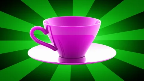 The cup. Looping footage has 4K resolution. 3D Illustration. Stock Footage 115956403