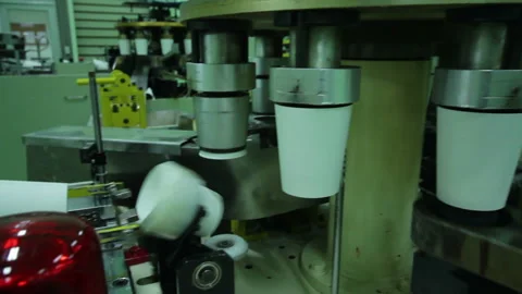 Cup Machine Stock Footage 139951123