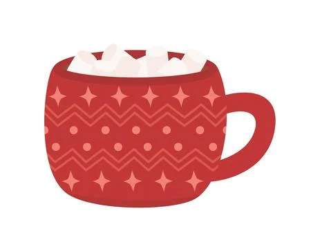 Cup with marshmallows Stock-Illustration
