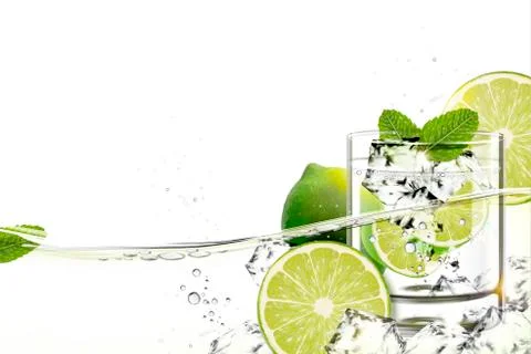 Cup of mijito Stock Illustration