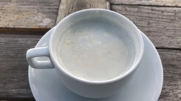 Cup of milk. Stock Footage 85971612