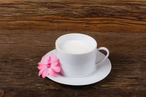 Cup of Milk Stock Photos