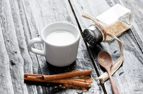 A cup of milk Stock Photos