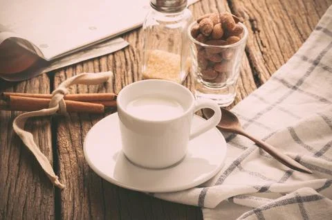 A cup of milk Stock Photos