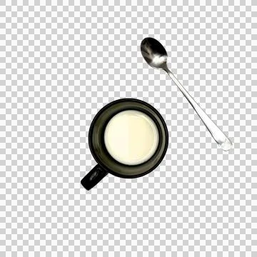 Cup of milk 스톡 사진