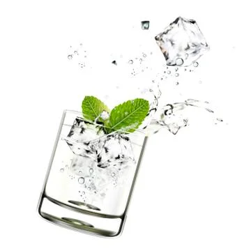 Cup of mojito drink Stock Illustration