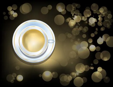 Cup of morning coffee Stock Illustration