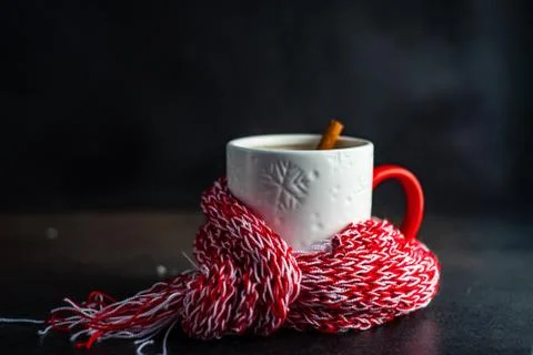 Cup of mulled tea Stock Photos