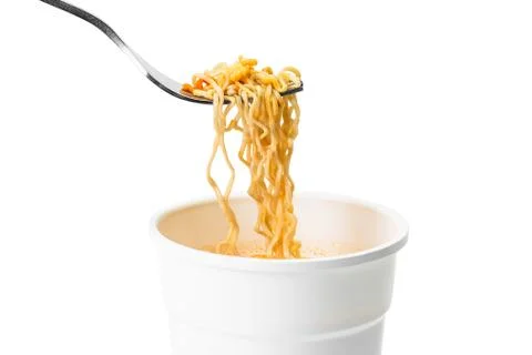 Cup noodle isolated Stock Photos