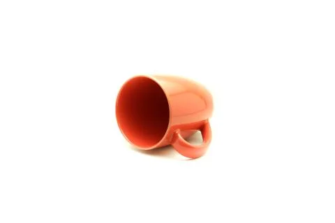 Cup orange color Stock Photos
