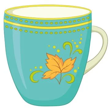 Cup with a pattern Stock Illustration