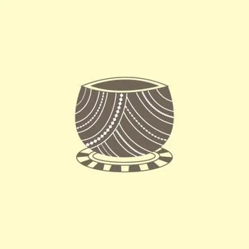 Cup With Pattern Stock Illustration