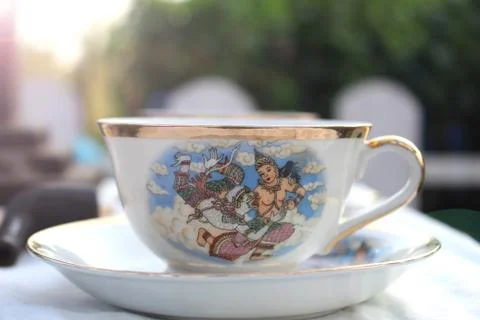 Cup pattern Thailand style Stock Photos