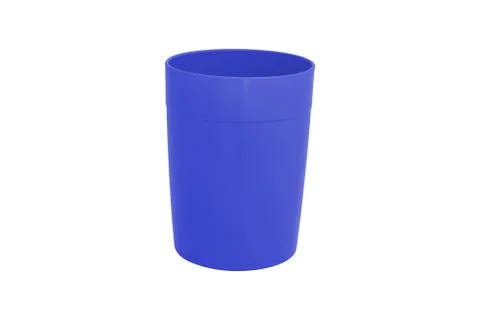 Cup plastic isolated on white Foto stock