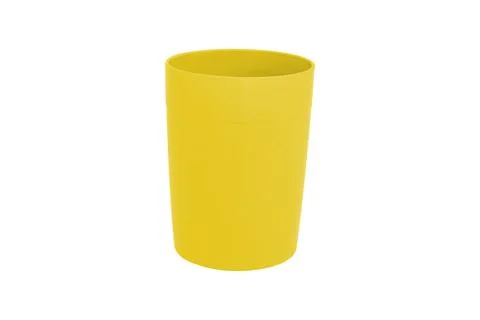 Cup plastic isolated on white Stock Photos