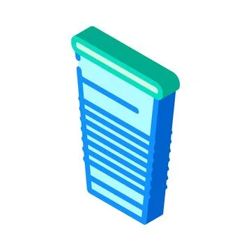 Cup plastic package isometric icon vector illustration Illustrazione stock