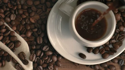 A cup of refreshing coffee. Stock Footage 107886938