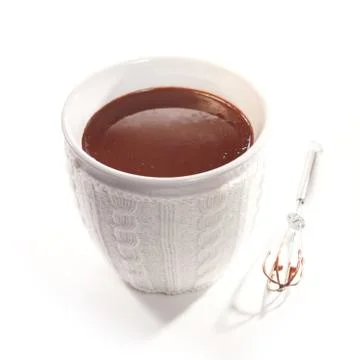 Cup of rich chocolate Stock Photos