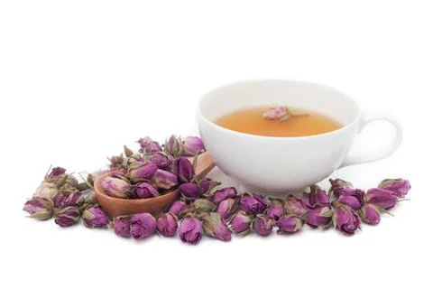 A cup of rose tea Stock Photos