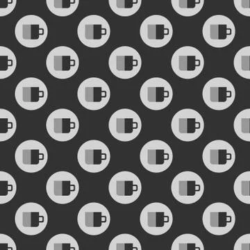 Cup seamless pattern Stock Illustration