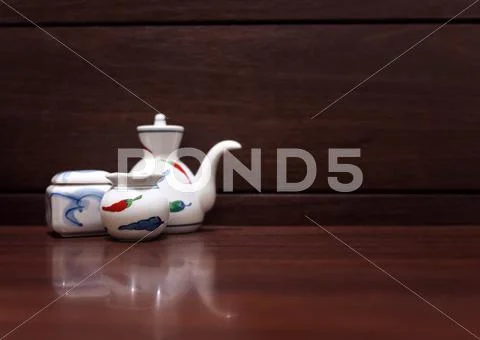 Cup of shoyu Stock Photos