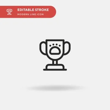 Cup Simple vector icon. Illustration symbol design template for web mobile UI Stock Illustration